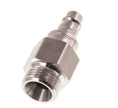 Stainless Steel 316L DN 7.2 (Euro) Air Coupling Plug G 1/2 inch Male Double Shut-Off