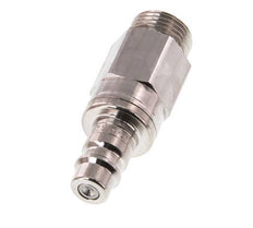 Stainless Steel 316L DN 7.2 (Euro) Air Coupling Plug G 3/8 inch Male Double Shut-Off
