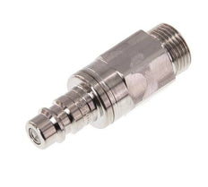 Stainless Steel 316L DN 7.2 (Euro) Air Coupling Plug G 3/8 inch Male Double Shut-Off