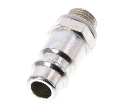 Hardened steel DN 7.2 (Euro) Air Coupling Plug G 1/8 inch Male [2 Pieces]