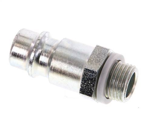 Hardened steel DN 7.2 (Euro) Air Coupling Plug G 1/8 inch Male [2 Pieces]