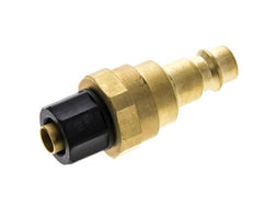 Brass DN 7.2 (Euro) Air Coupling Plug 8x10 mm Union Nut with Check Valve