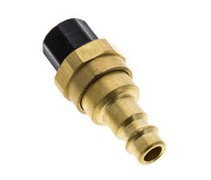 Brass DN 7.2 (Euro) Air Coupling Plug 8x10 mm Union Nut with Check Valve