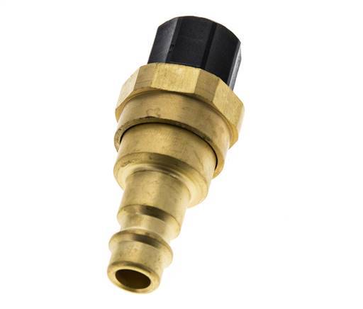 Brass DN 7.2 (Euro) Air Coupling Plug 8x10 mm Union Nut with Check Valve