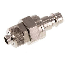 Nickel-plated Brass DN 7.2 (Euro) Air Coupling Plug 8x10 mm Union Nut Double Shut-Off