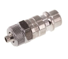 Stainless steel DN 7.2 (Euro) Air Coupling Plug 4x6 mm Union Nut