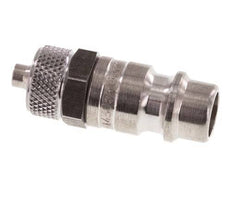 Stainless steel DN 7.2 (Euro) Air Coupling Plug 4x6 mm Union Nut