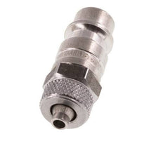 Stainless steel DN 7.2 (Euro) Air Coupling Plug 4x6 mm Union Nut