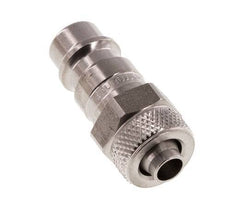 Stainless steel DN 7.2 (Euro) Air Coupling Plug 6x8 mm Union Nut