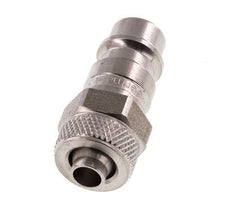 Stainless steel DN 7.2 (Euro) Air Coupling Plug 6x8 mm Union Nut