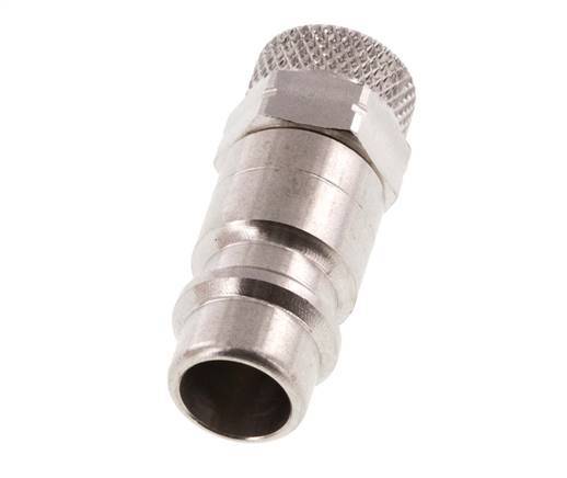 Stainless Steel 316L DN 7.2 (Euro) Air Coupling Plug 4x6 mm Union Nut