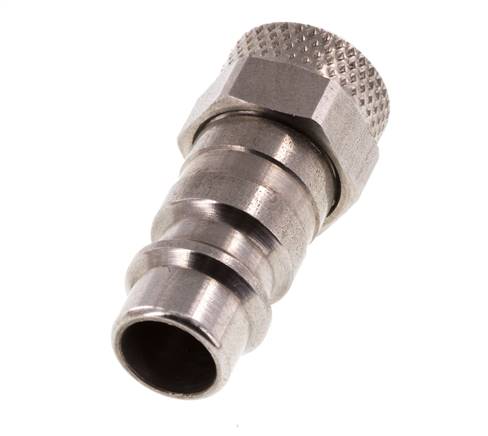 Stainless Steel 316L DN 7.2 (Euro) Air Coupling Plug 6x8 mm Union Nut