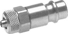 Stainless Steel 316L DN 7.2 (Euro) Air Coupling Plug 8x10 mm Union Nut Double Shut-Off
