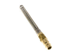 Brass DN 7.2 (Euro) Air Coupling Plug 4x6 mm Union Nut Bend-Protect