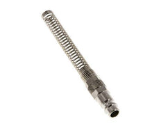 Nickel-plated Brass DN 7.2 (Euro) Air Coupling Plug 6x8 mm Union Nut Bend-Protect