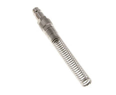 Nickel-plated Brass DN 7.2 (Euro) Air Coupling Plug 8x10 mm Union Nut Bend-Protect