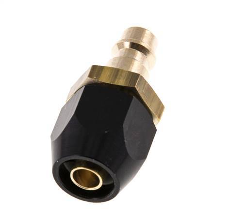 Brass DN 7.2 (Euro) Air Coupling Plug 8x14 mm Union Nut