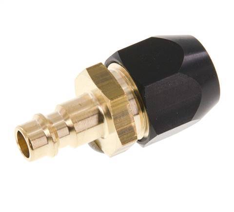 Brass DN 7.2 (Euro) Air Coupling Plug 9x15 mm Union Nut