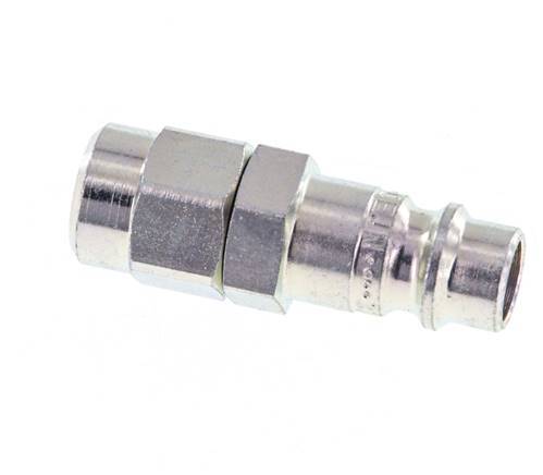 Hardened steel DN 7.2 (Euro) Air Coupling Plug 5x8 mm (streamline) Union Nut
