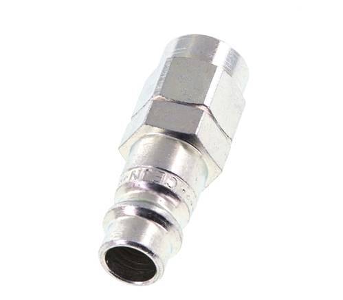 Hardened steel DN 7.2 (Euro) Air Coupling Plug 5x8 mm (streamline) Union Nut