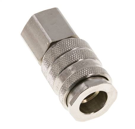 Nickel-plated Brass DN 10 Air Coupling Socket G 1/4 inch Female