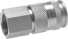 Nickel-plated Brass DN 10 Air Coupling Socket G 1/4 inch Female