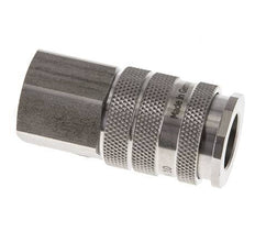 Stainless steel DN 10 Air Coupling Socket G 1/2 inch Female Double Shut-Off