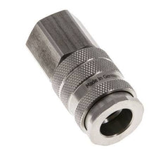 Stainless steel DN 10 Air Coupling Socket G 1/2 inch Female Double Shut-Off
