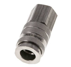 Stainless steel DN 10 Air Coupling Socket G 1/2 inch Female Double Shut-Off