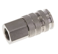 Stainless steel DN 10 Air Coupling Socket G 3/8 inch Female Double Shut-Off