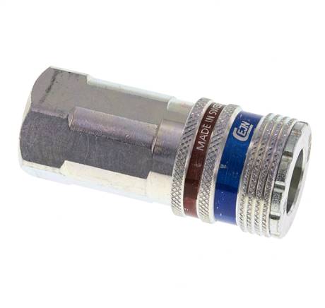 Steel/brass DN 10.4 Safety Air Coupling Socket G 3/8 inch Female