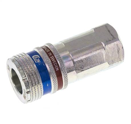 Steel/brass DN 10.4 Safety Air Coupling Socket G 3/8 inch Female