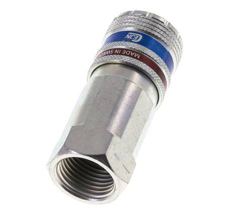 Steel/brass DN 10.4 Safety Air Coupling Socket G 1/2 inch Female