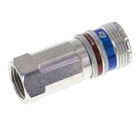 Steel/brass DN 10.4 Safety Air Coupling Socket G 1/2 inch Female