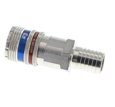 Steel/brass DN 10.4 Safety Air Coupling Socket 16 mm Hose Pillar