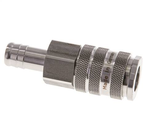 Stainless Steel 316L DN 10 Air Coupling Socket 19 mm Hose Pillar