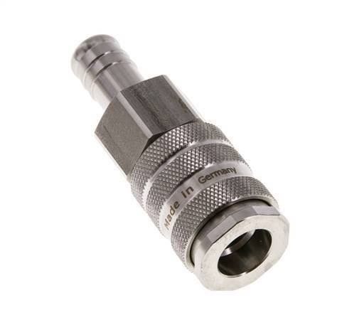 Stainless Steel 316L DN 10 Air Coupling Socket 13 mm Hose Pillar