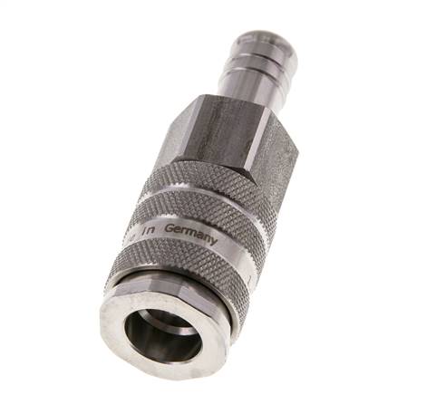 Stainless Steel 316L DN 10 Air Coupling Socket 19 mm Hose Pillar