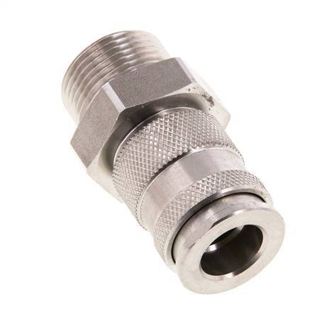 Stainless steel DN 10 Air Coupling Socket G 3/4 inch Male