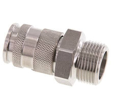 Stainless steel DN 10 Air Coupling Socket G 3/4 inch Male Double Shut-Off