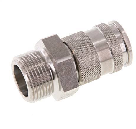 Stainless steel DN 10 Air Coupling Socket G 3/4 inch Male
