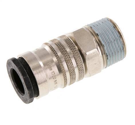 Steel/brass DN 10 Air Coupling Socket R 3/4 inch Male
