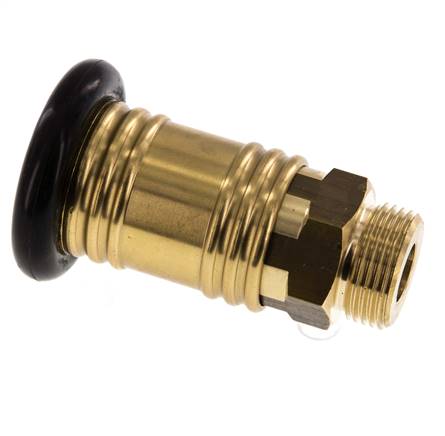 Brass DN 12 Air Coupling Socket G 1/2 inch Male