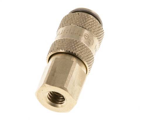 Brass DN 2.7 (Micro) Air Coupling Socket M5 Female