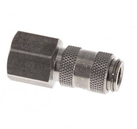 Stainless steel DN 2.7 (Micro) Air Coupling Socket G 1/8 inch Female