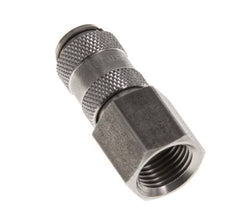 Stainless steel DN 2.7 (Micro) Air Coupling Socket G 1/8 inch Female