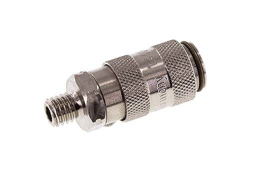 Stainless steel 306L DN 2.7 (Micro) Air Coupling Socket M5 Male