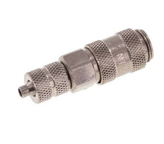 Stainless steel DN 2.7 (Micro) Air Coupling Socket 3x4.3 mm Union Nut