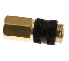 Brass DN 5 Black Air Coupling Socket G 1/8 inch Female