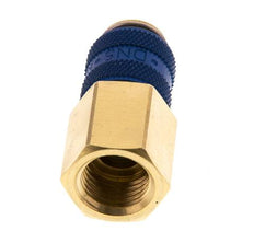 Brass DN 5 Blue Air Coupling Socket G 1/4 inch Female